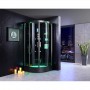 CABINE DOUCHE HAMMAM ARCHIPEL® QDR 90C BLACK