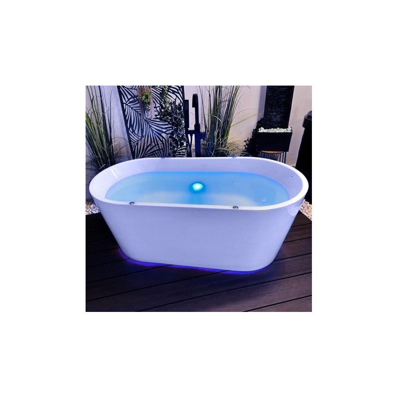 Baignoire gonflable avec pompe et oreiller de bain Appui-tête extérieur intérieu